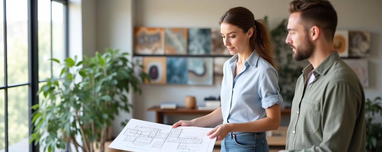 Diskusi desain interior profesional di studio Agate Living